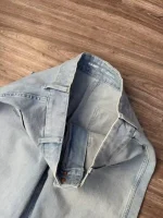 شلوار آبی واید لگ جیب جلوold navy - Image 3
