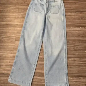 شلوار آبی واید لگ جیب جلوold navy