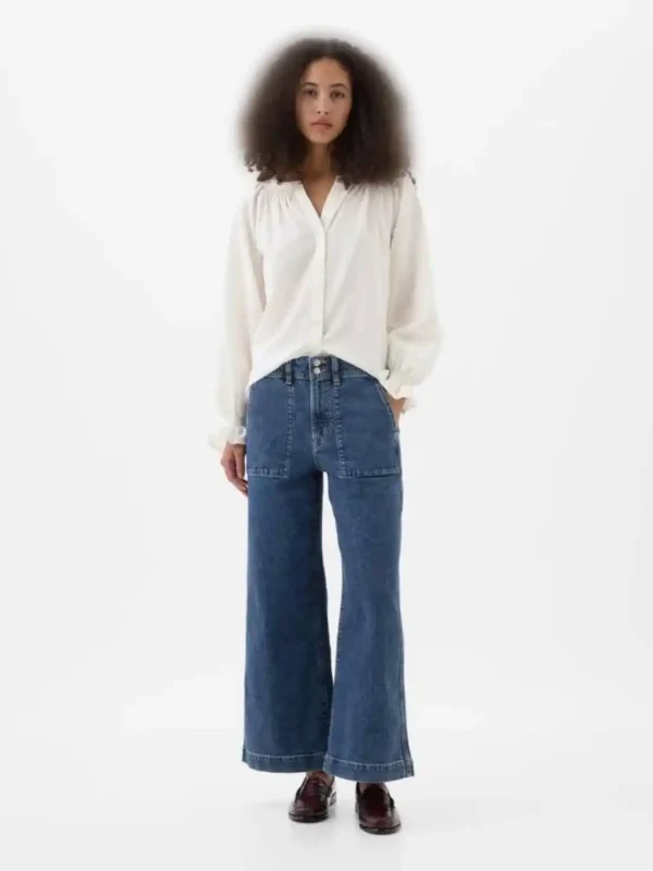 شلوار آبی تیره gap - Image 2