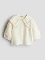 شومیز یقه خامه دوزی بچگانه H&M