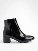 نیم‌بوت پاشنه مشکی پتنت Boohoo