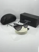 عینک EMPORIO ARMANI فریم و دسته طوسی عدسی هایلایت مشکی