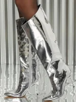 بوت بلند براق ASOS - Image 2
