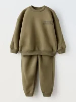 ست دورس اسلش سبز لجنی بچگانه ZARA
