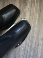 بوت چرمی مدل پنجه مربعی - Image 4