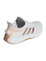 adidas Women's Cloudfoam Pure, White/Sandy Pink Metallic - Image 4