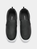 Ardene Women's Sherpa-Lined Slippers, Black - Image 3