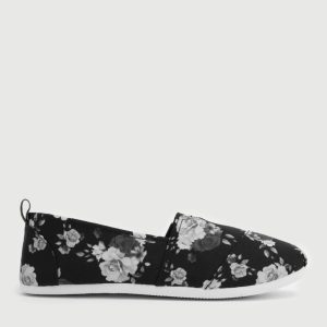 Basic Floral Slip-On Sneakers