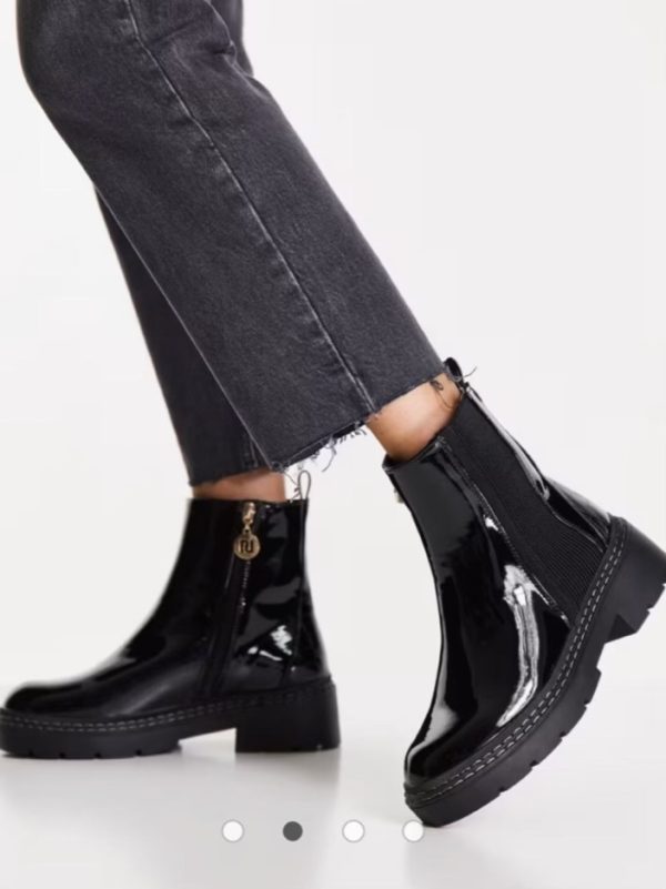 بوت چلسی River Island مشکی با زیره ضخیم - Image 2