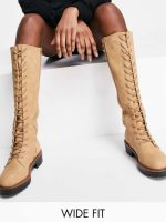بوت وسترن زنانه بلند بنددار – ASOS - Image 4