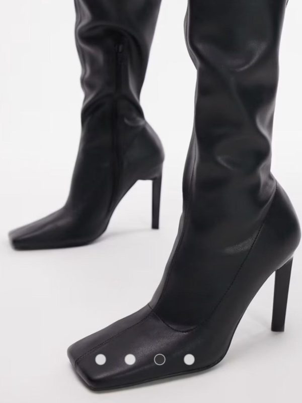 بوت زنانه Mollie Overknee مشکی  Topshop - Image 3