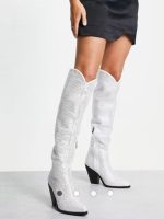 بوت وسترن مدل ناش با نگین های راین استون