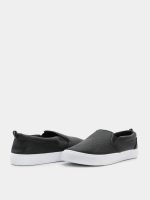 Ardene Women's Sherpa-Lined Slippers, Black - Image 5