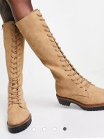 بوت وسترن زنانه بلند بنددار – ASOS - Image 3
