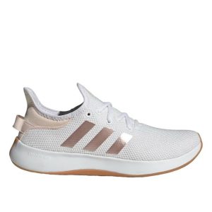 adidas Women's Cloudfoam Pure, White/Sandy Pink Metallic