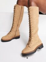 بوت وسترن زنانه بلند بنددار – ASOS