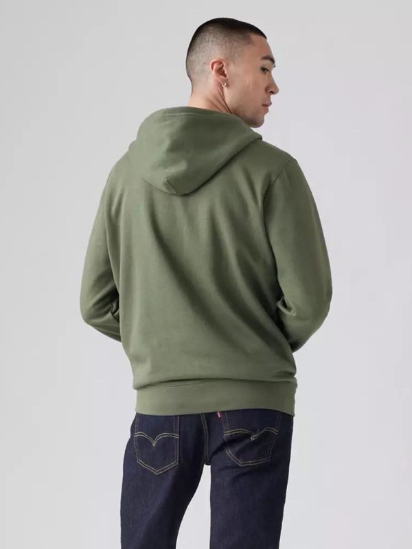 سویشرت سبز کلاه دار LEVIS - Image 2