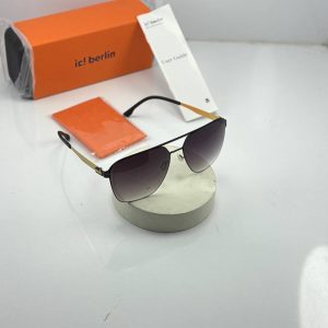 عینک آیس برلین دسته طلایی جلو مشکی عدسی مشکی هایلایت