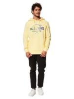 هودی زرد کلاه دار دو نخ jack&jones - Image 5