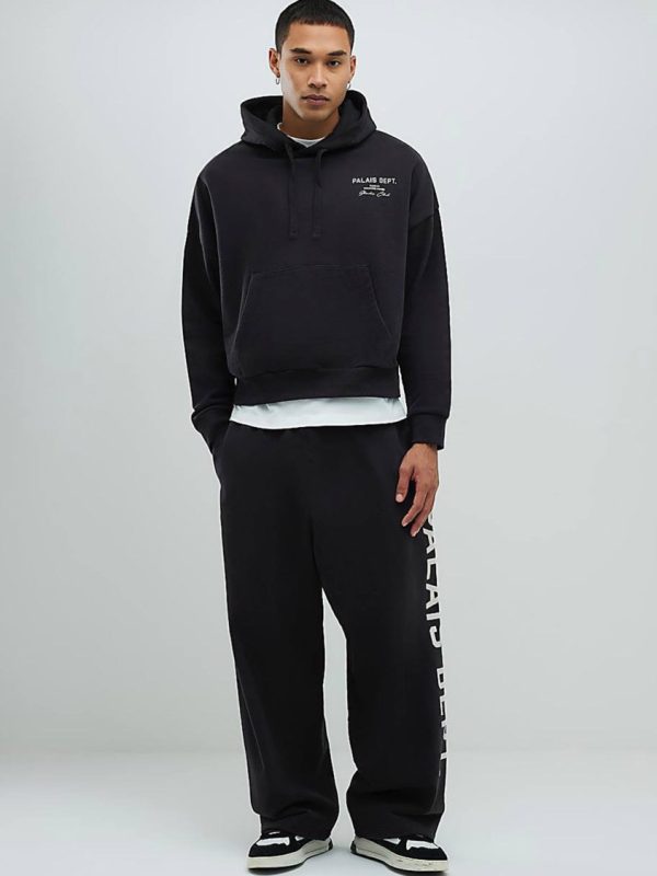 هودی مشکی گرم بالا RIVERISLAND - Image 4