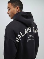 هودی مشکی گرم بالا RIVERISLAND - Image 3