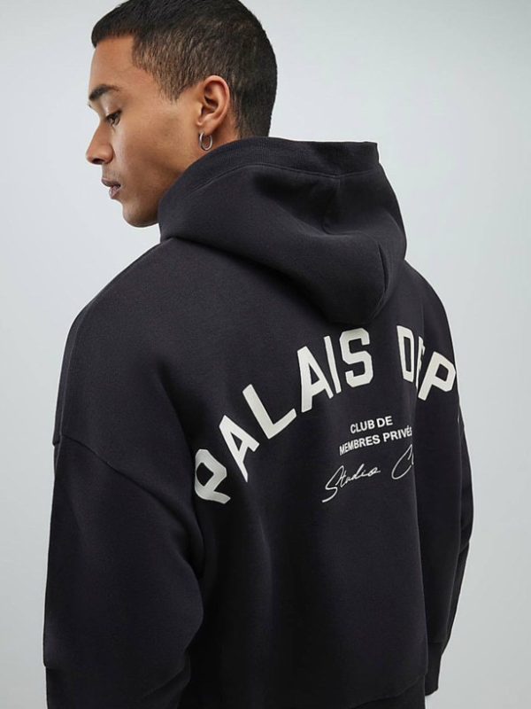 هودی مشکی گرم بالا RIVERISLAND - Image 3