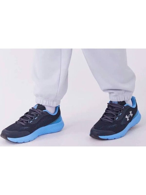 کتونی آندرآرمور مشکی زیره آبی مدل Grade rogue running - Image 6