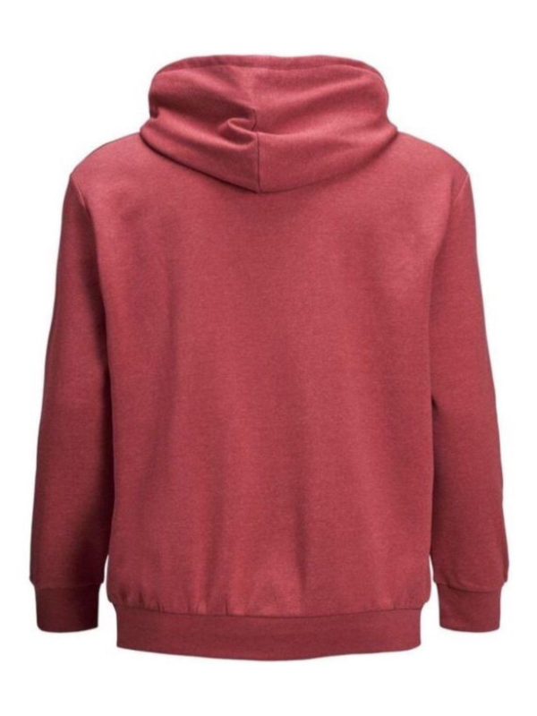هودی زرشکی تینیجری طرح دار jack&jones - Image 2