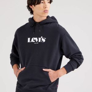 هودی کلاه دار مشکی Levis