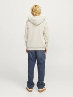 هودی کرمی بچگانه جلو نوشته Jack&jones - Image 3