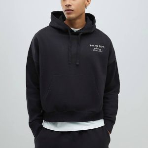 هودی مشکی گرم بالا RIVERISLAND