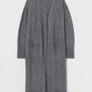 رویه بافت بلند طوسی ذغالی H&M