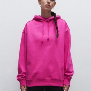 هودی صورتی Bershka