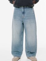 شلوار بگی اسکیتر آبی یواش Pull&bear