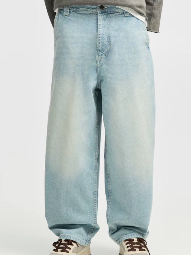 DC701F6E-4804-4426-ADCD-5DF7DE59AD80_converted شلوار آبی کمرنگ اسکیتر pull&bear - Image 1