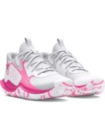 کتونی آندرآرمور سفید نوار صورتی مدل Under Armour Jet '23 Shoe - Image 2