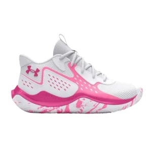 کتونی آندرآرمور سفید نوار صورتی مدل Under Armour Jet '23 Shoe