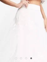 دامن سفید طرحدار asos - Image 4