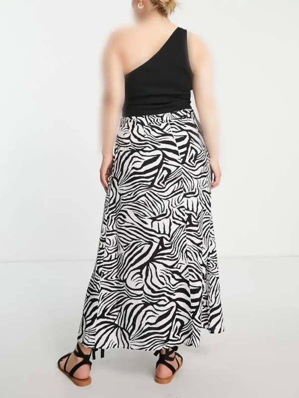 دامن زبرا کمربندی asos - Image 3