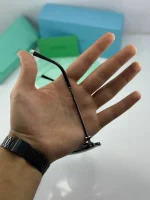 عینک تیفانی کو فریم طوسی عدسی مشکی هایلایت - Image 5