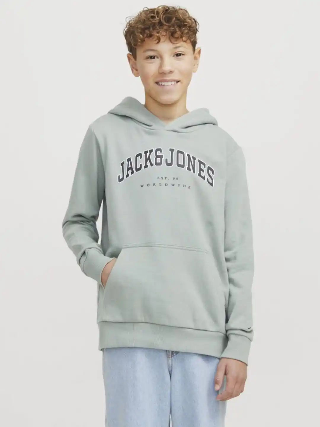 Picsart_25-10-07_15-57-05-475 هودی بچگانه کاهویی JACK&JONES - Image 1