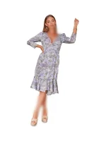 پیراهن کمر بندی گلدار دامن چین چین asos