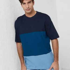 تیشرت سه رنگ  (سورمه ای تیره ،آبی نفتی،آبی روشن)Jack&jones