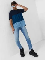 تیشرت سه رنگ  (سورمه ای تیره ،آبی نفتی،آبی روشن)Jack&jones - Image 3