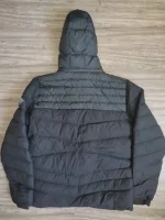 کاپشن مشکی کلاه دار الیاف PIQUE - Image 3