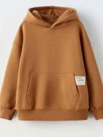 ست هودی اسلش خردلی بچگانه ZARA - Image 2