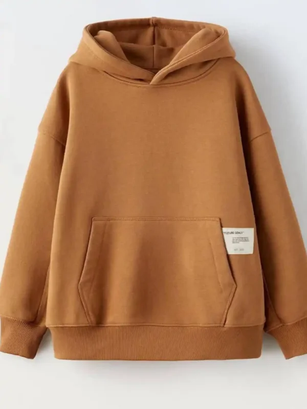 ست هودی اسلش خردلی بچگانه ZARA - Image 2