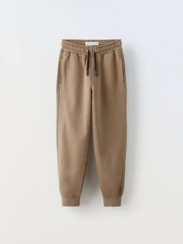 ست بچگانه هودی شلوار شکلاتی ZARA - Image 4
