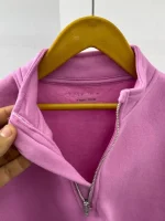 دورس نیم زیپ بچگانه آستین گلدوزی primark - Image 4