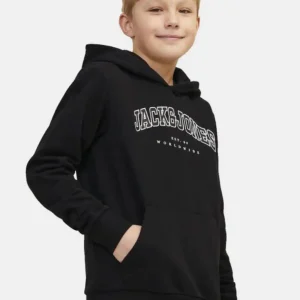 هودی بچگانه جلو نوشته مشکی JACK&JONES